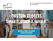 Tablet Screenshot of closettransformations.com